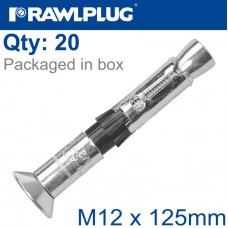R-SPL II SAFETY PLUS - COUNTERSUNK M12X125MM X20 PER BOX